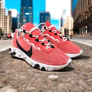 Nike React Element 55 SE Ember Glow M 7.5 W Size 9‎ Running CI3831-800 Salmon
